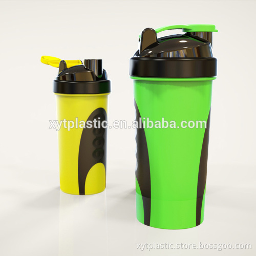 600ML high capacity and quality water shaker bottle with grip holder own patent